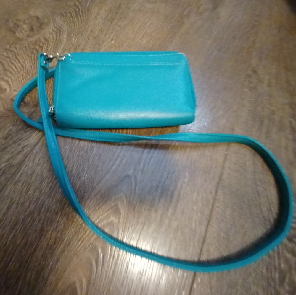 Turquoise over the shoulder purse nwot